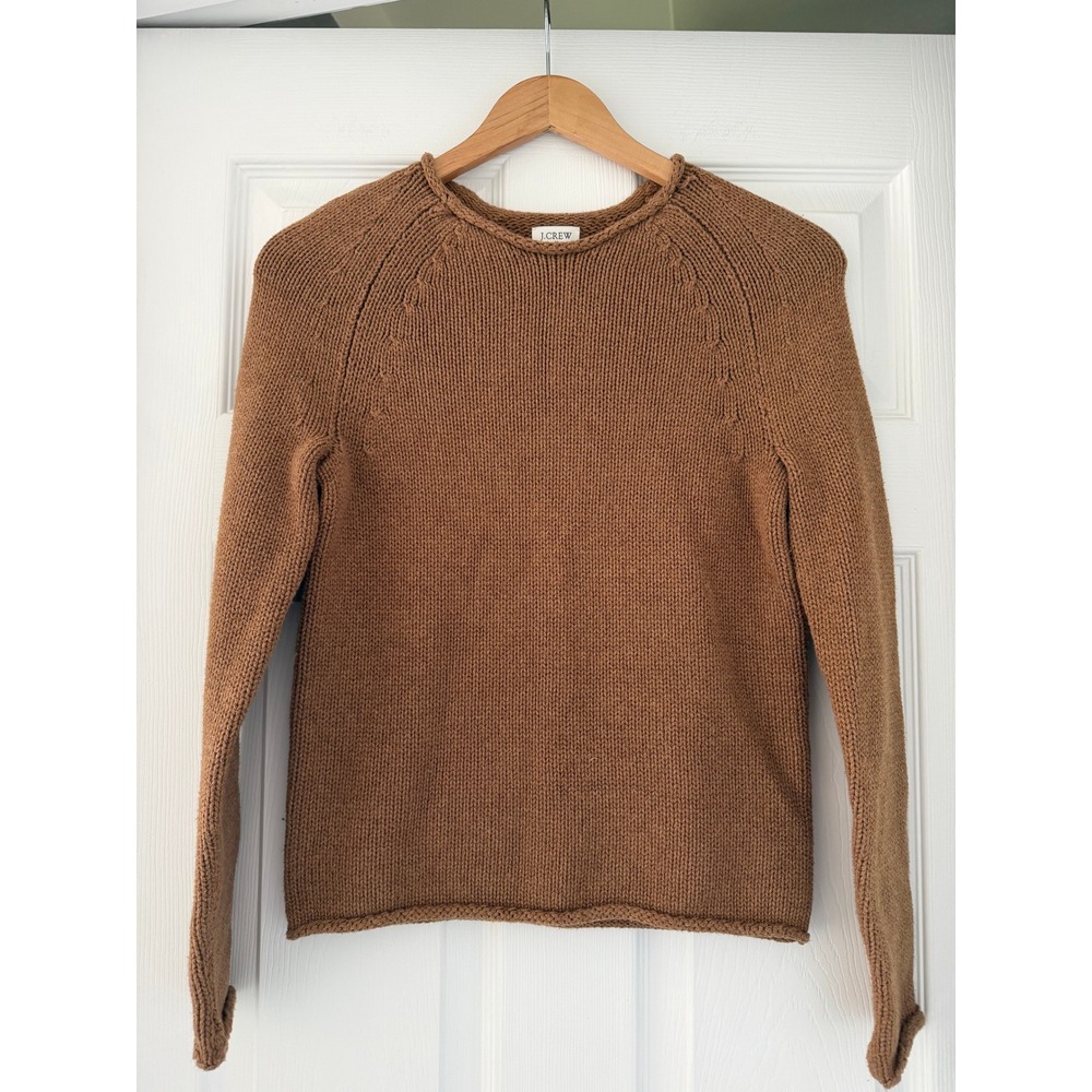 J. Crew Brown Crewneck Knit Sweater